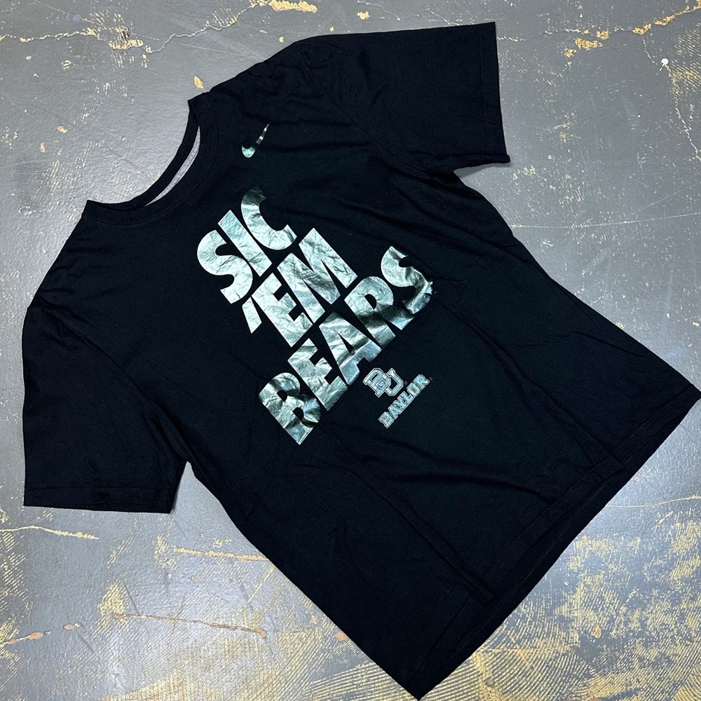 Nike Baylor Bears Sic Em Bears Shirt 430425-00A XL BU NCAA Basketball Football